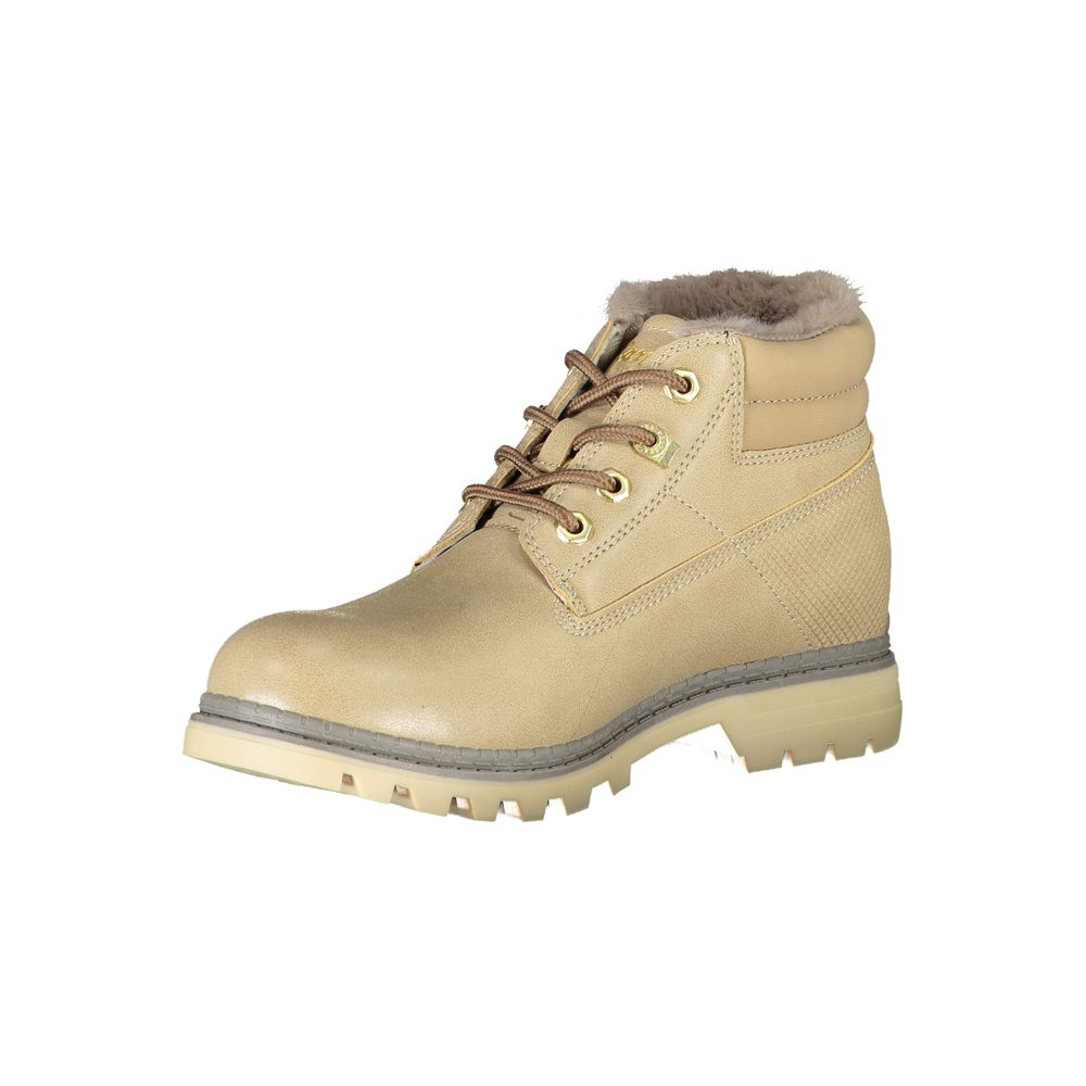 Carrera Beige Polyester-Stiefel