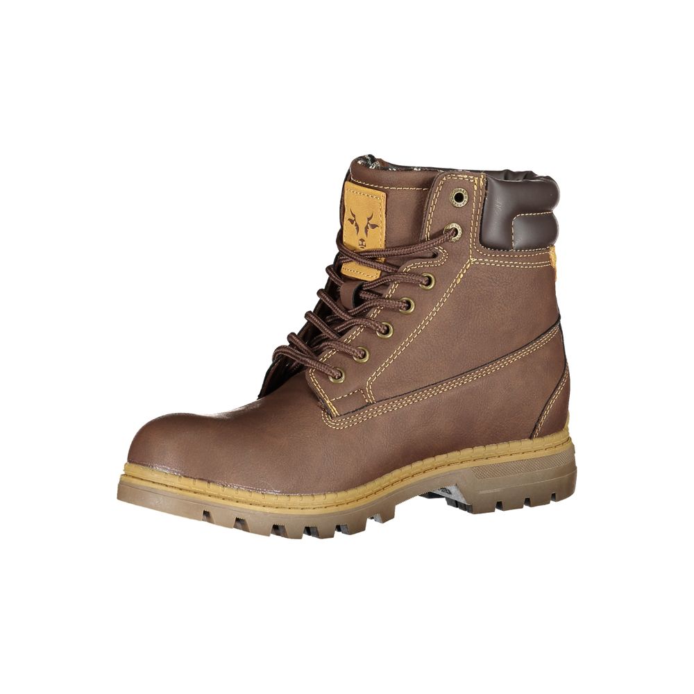 Carrera Brauner Polyester-Stiefel