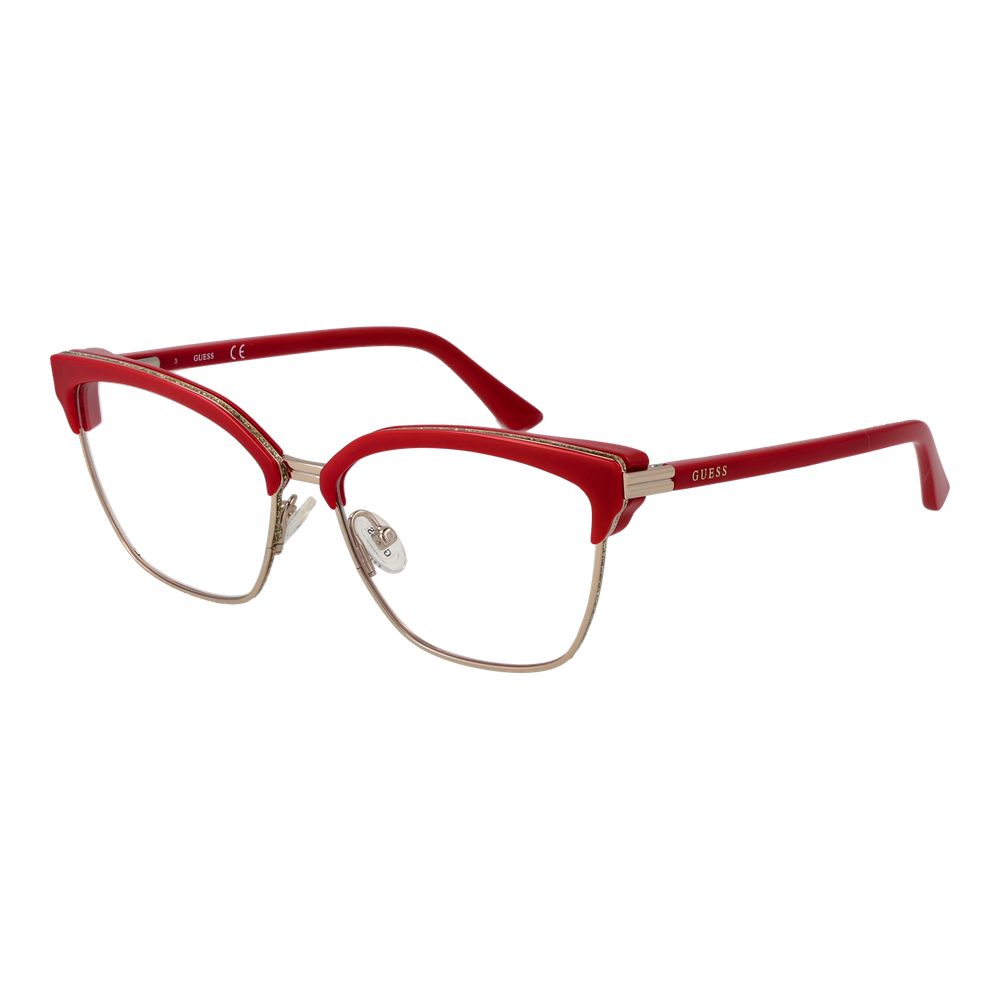 Guess Rote Brille mit Edelstahlgestell (Rahmen)