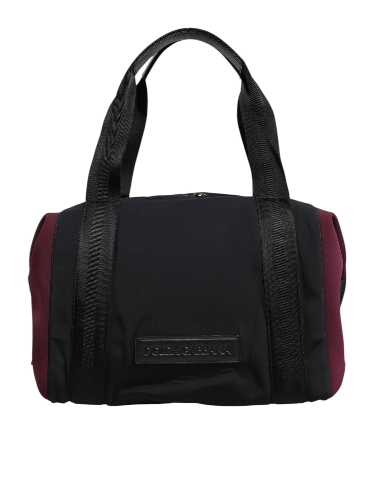 Dolce & Gabbana Schwarzer Maroon Hand Shoulder Duffel Reisetasche