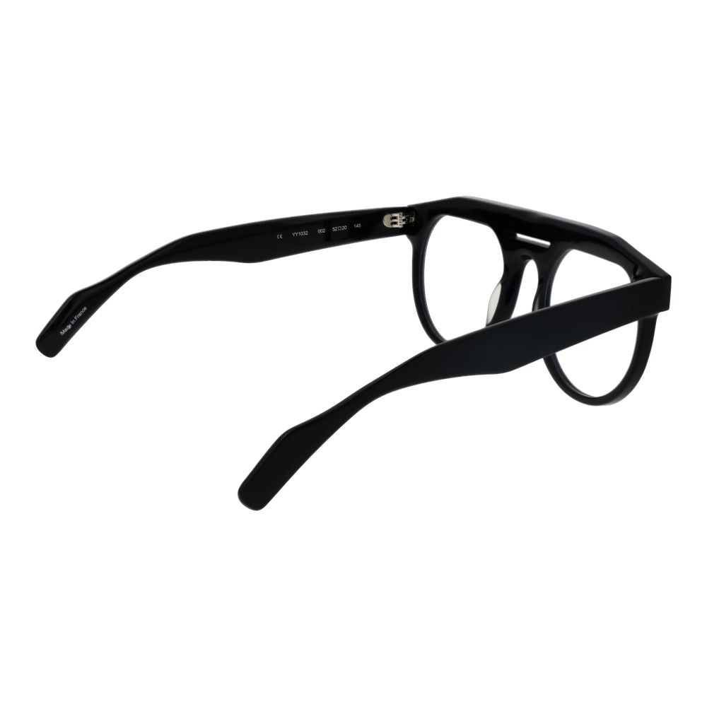 Yohji Yamamoto Schwarze Kunststoffbrille (Rahmen)