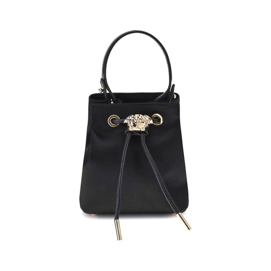 Versace Schwarze Viskose-Umhängetasche