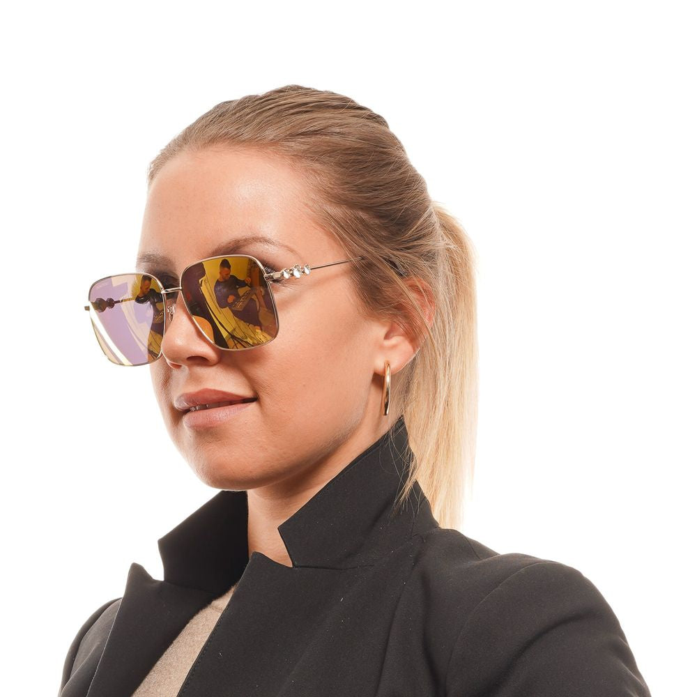 Swarovski Goldene Metall-Sonnenbrille