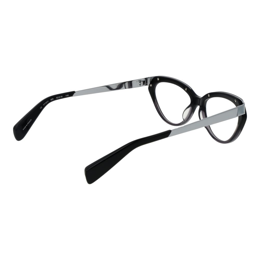 Yohji Yamamoto Schwarze Acetat-Brillengestelle
