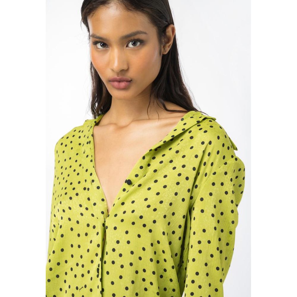 PINKO Grünes Polyester-Hemd