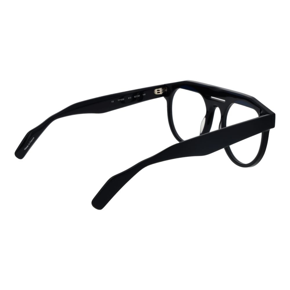 Yohji Yamamoto Schwarze Kunststoffbrille (Gestelle)