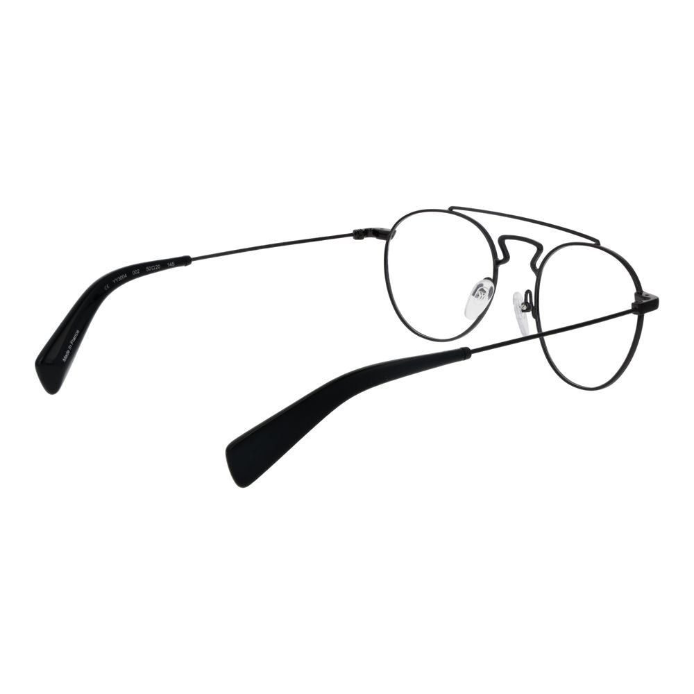 Yohji Yamamoto Schwarze Metall-Brille (Gestell)