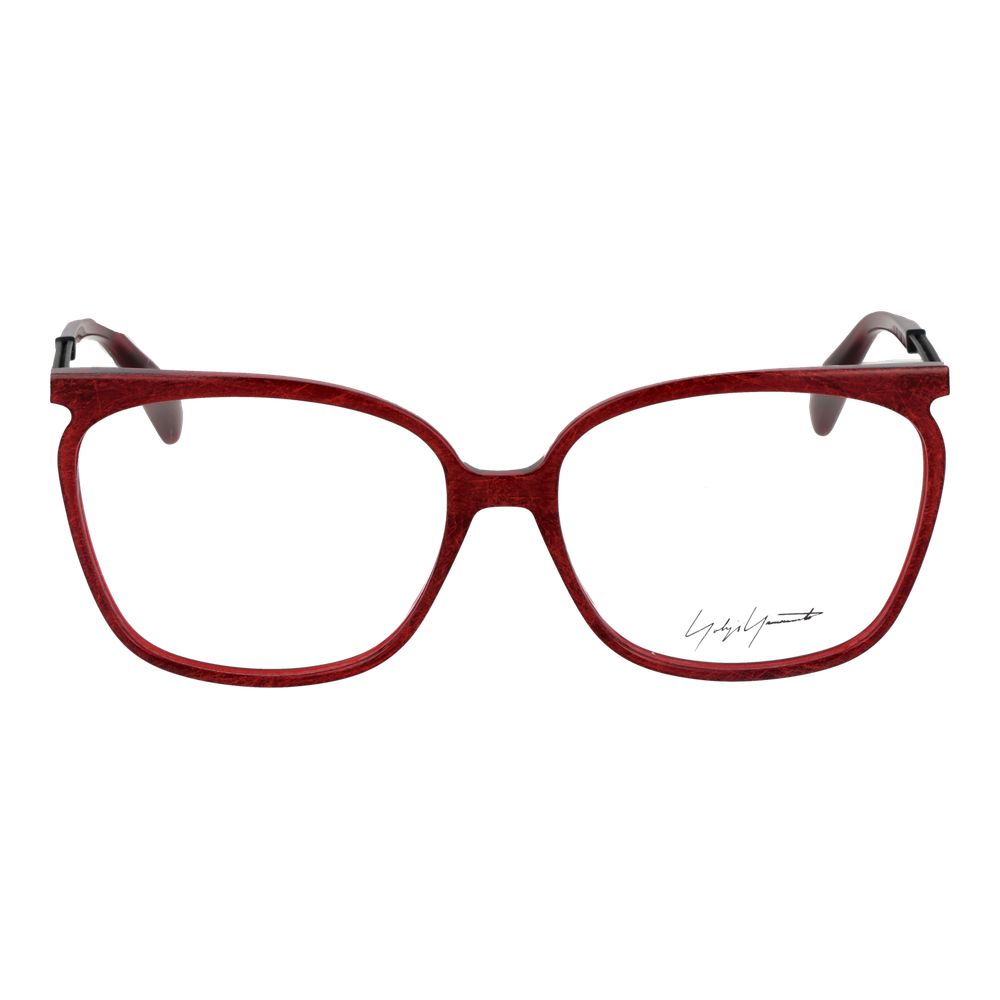 Yohji Yamamoto Rote Metall- und Kunststoffbrille (Rahmen)
