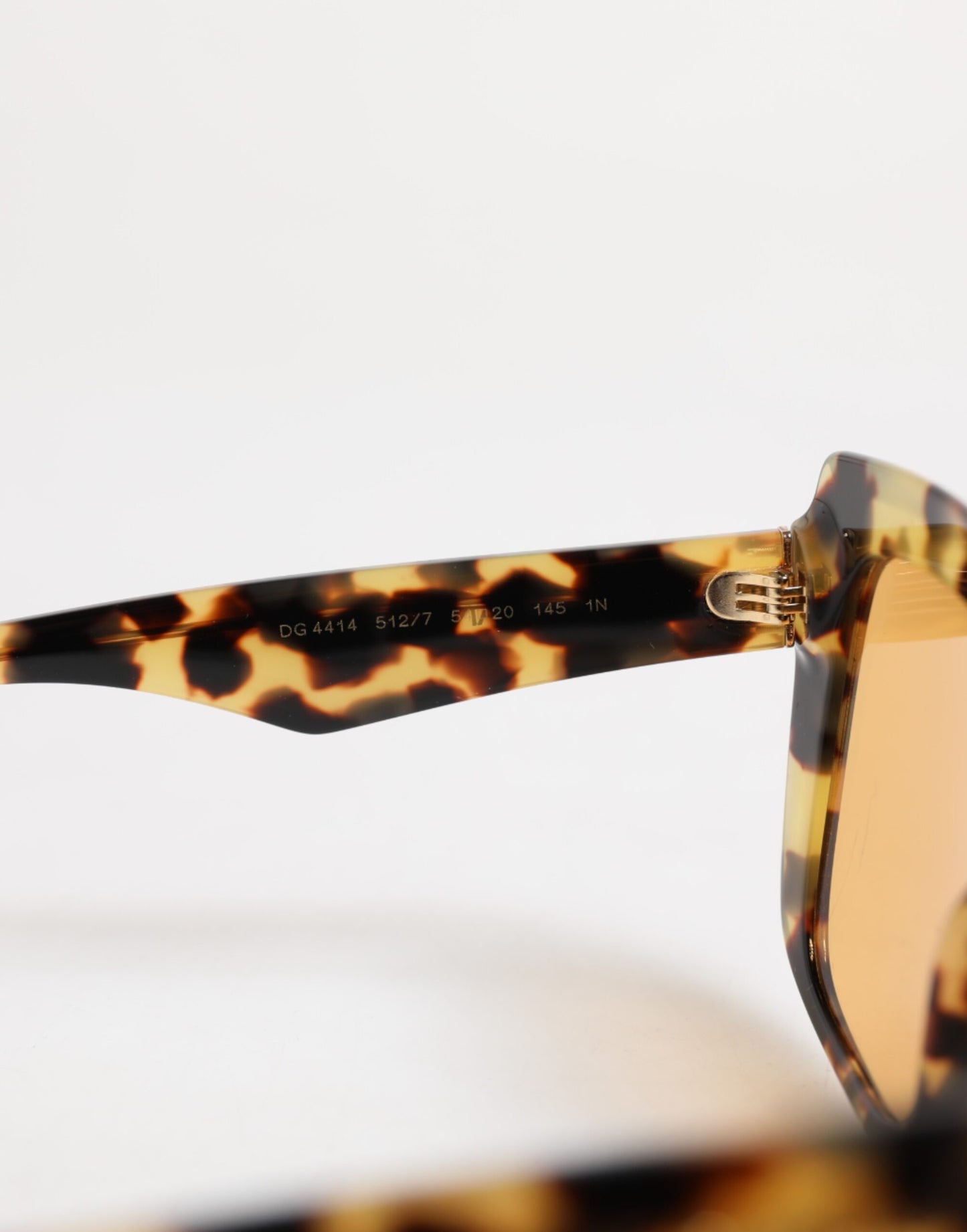 Dolce & Gabbana Schwarz Gelb Havanna Leopard Square Shades Sonnenbrille
