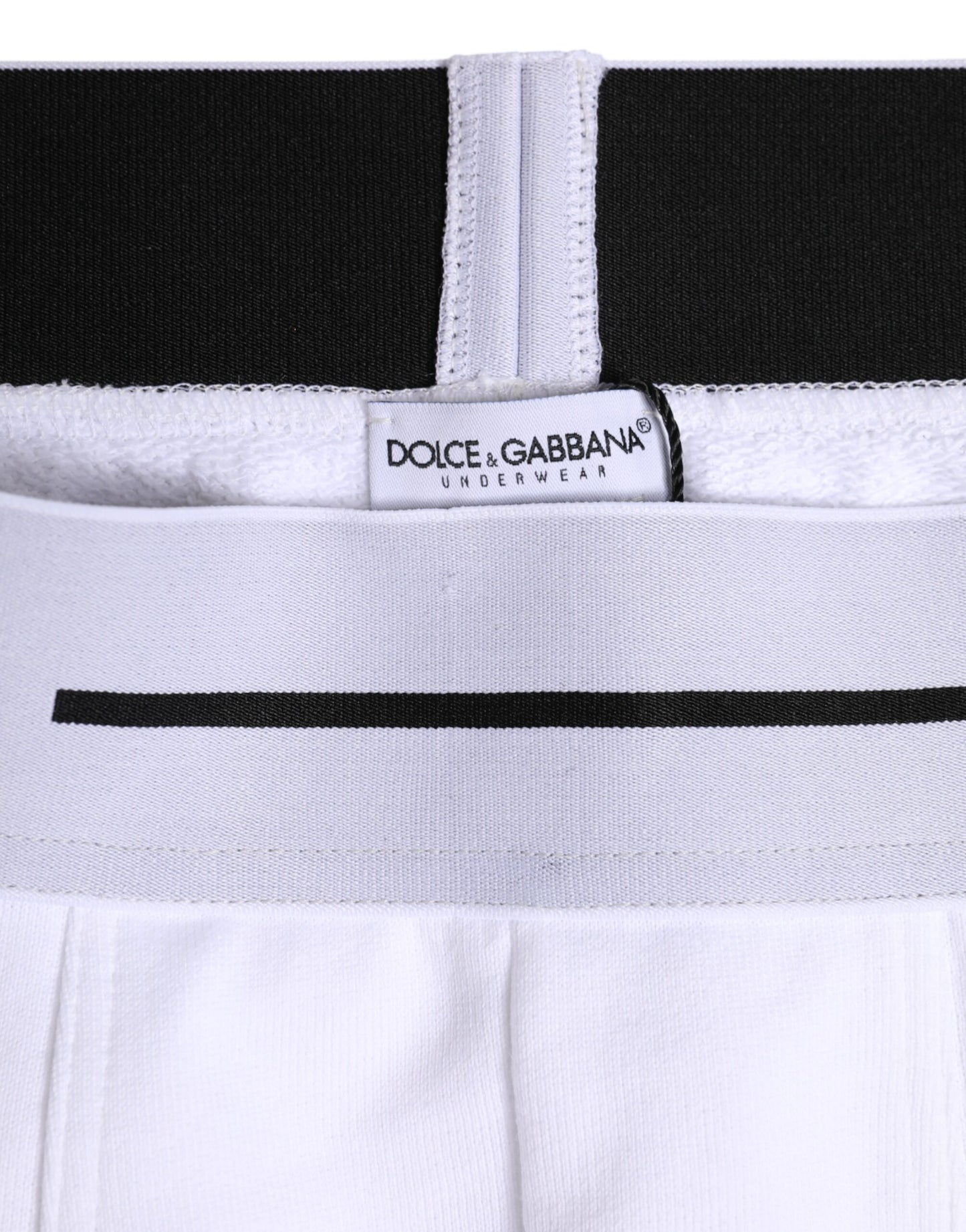 Dolce & Gabbana Weiße Cotton Stretch Regular Boxer Unterwäsche