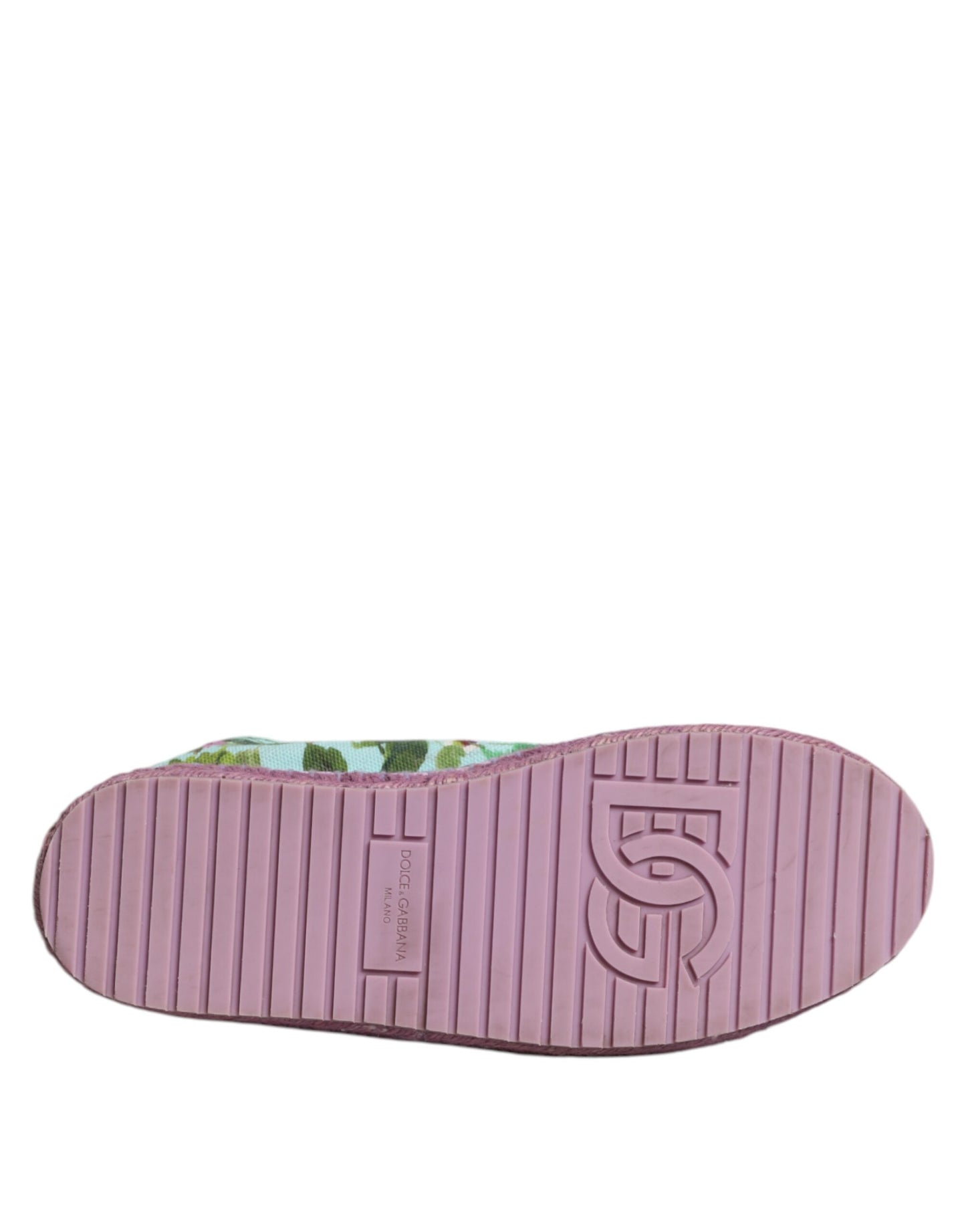 Dolce & Gabbana Multicolor Canvas Espadrilles Turnschuhe Schuhe
