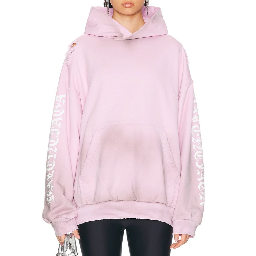 Balenciaga Stencil Medium Fit Sweatshirt mit Kapuze
