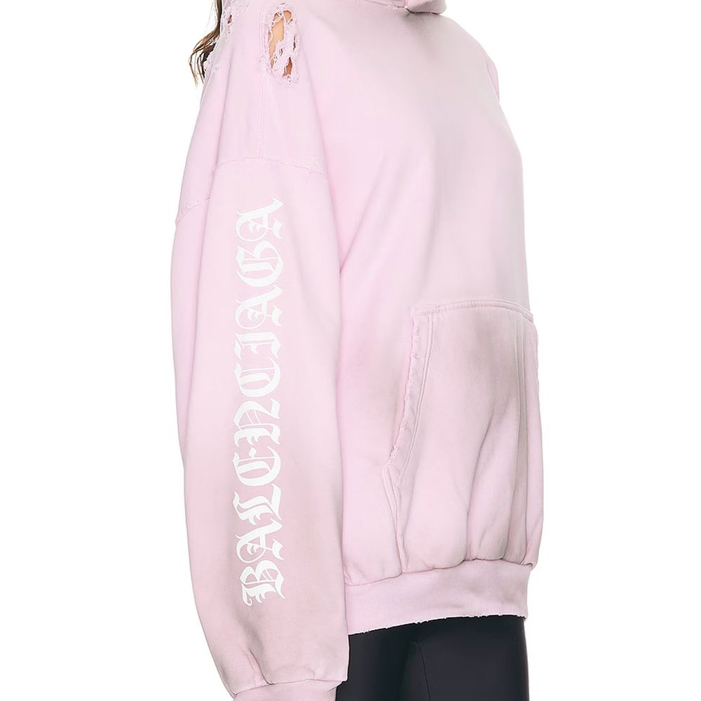 Balenciaga Stencil Medium Fit Sweatshirt mit Kapuze