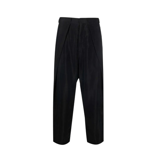 Balmain Schwarze, gekürzte Hose aus Kupfer