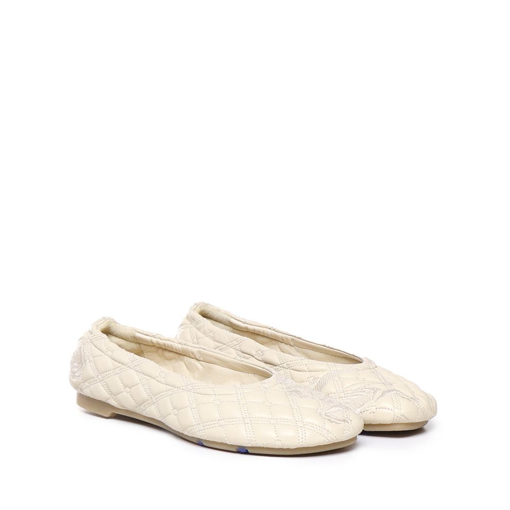 Burberry Sadler Leder Ballerina Flats