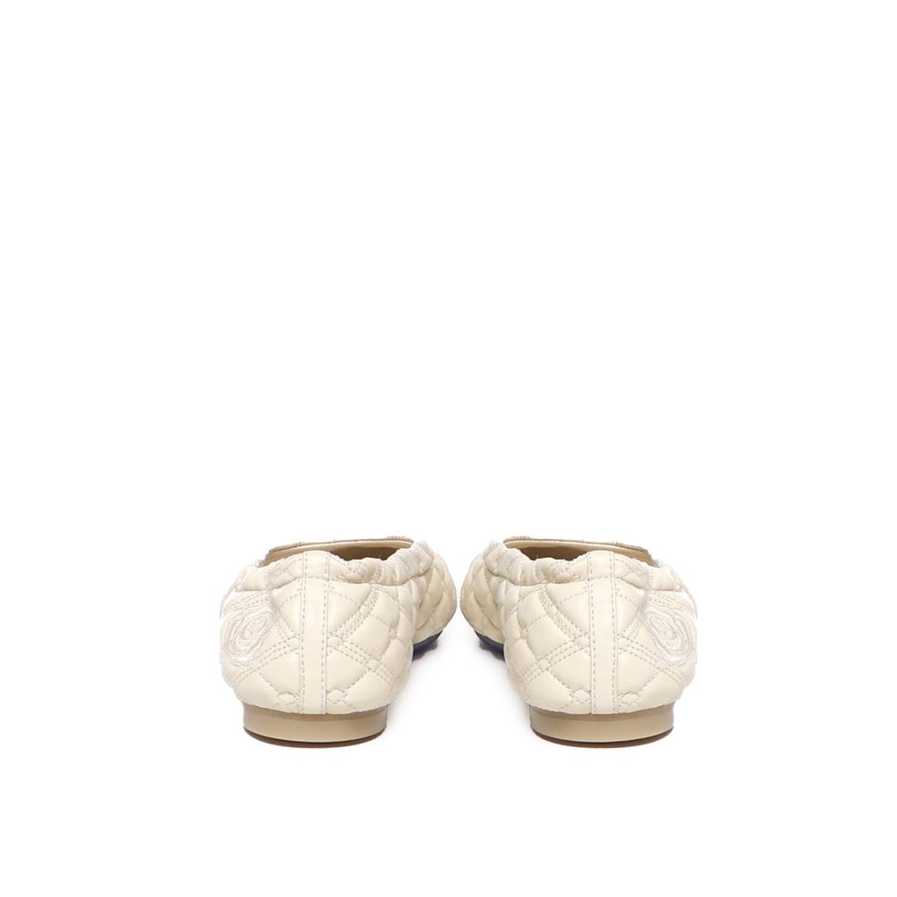 Burberry Sadler Leder Ballerina Flats