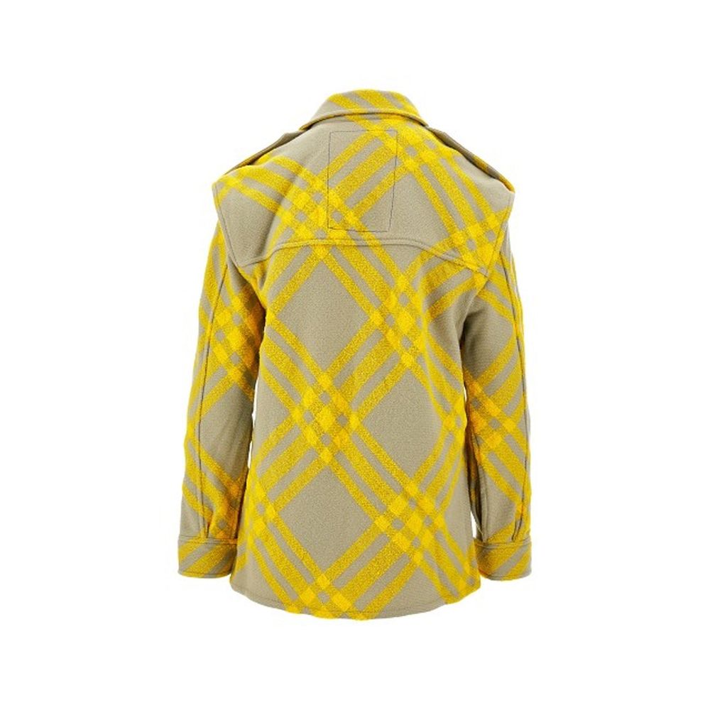 Burberry Karierte Jacke aus Wolle
