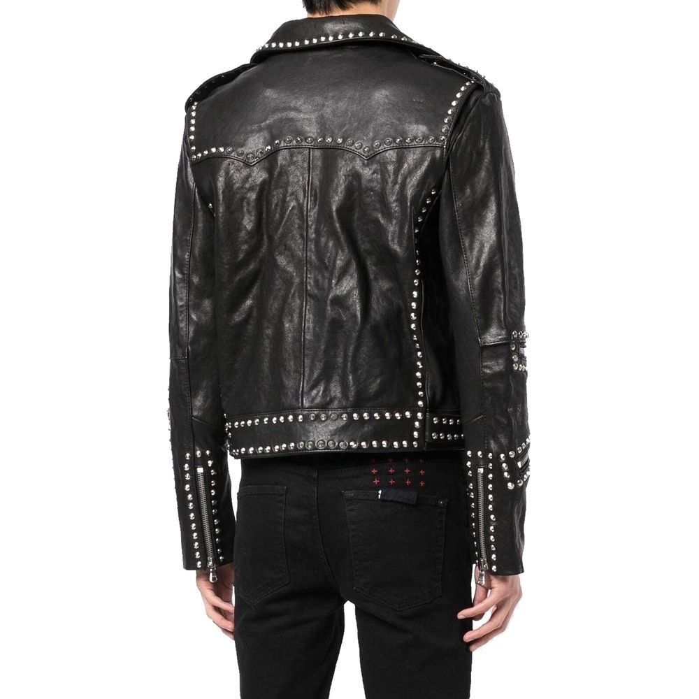 Celine Beschlagene Lederjacke