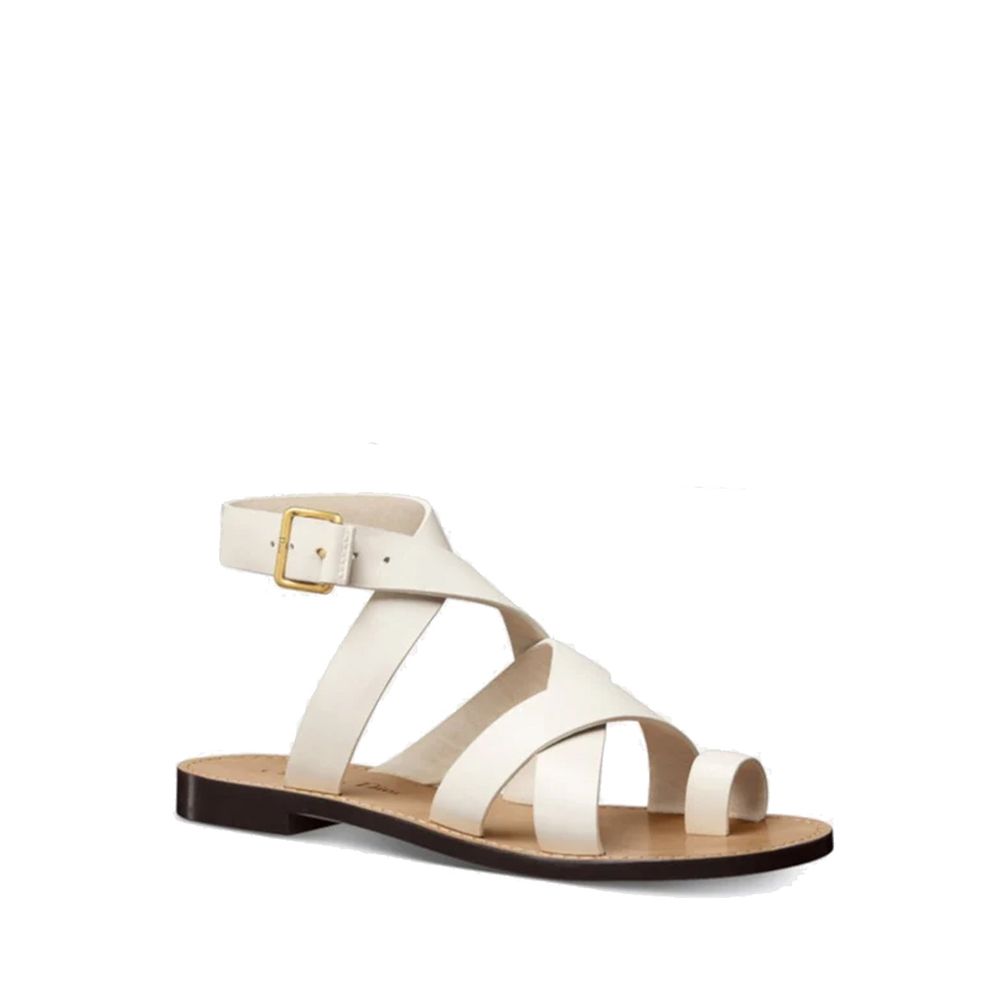 Dior Flache Sandalen aus Leder von Sun