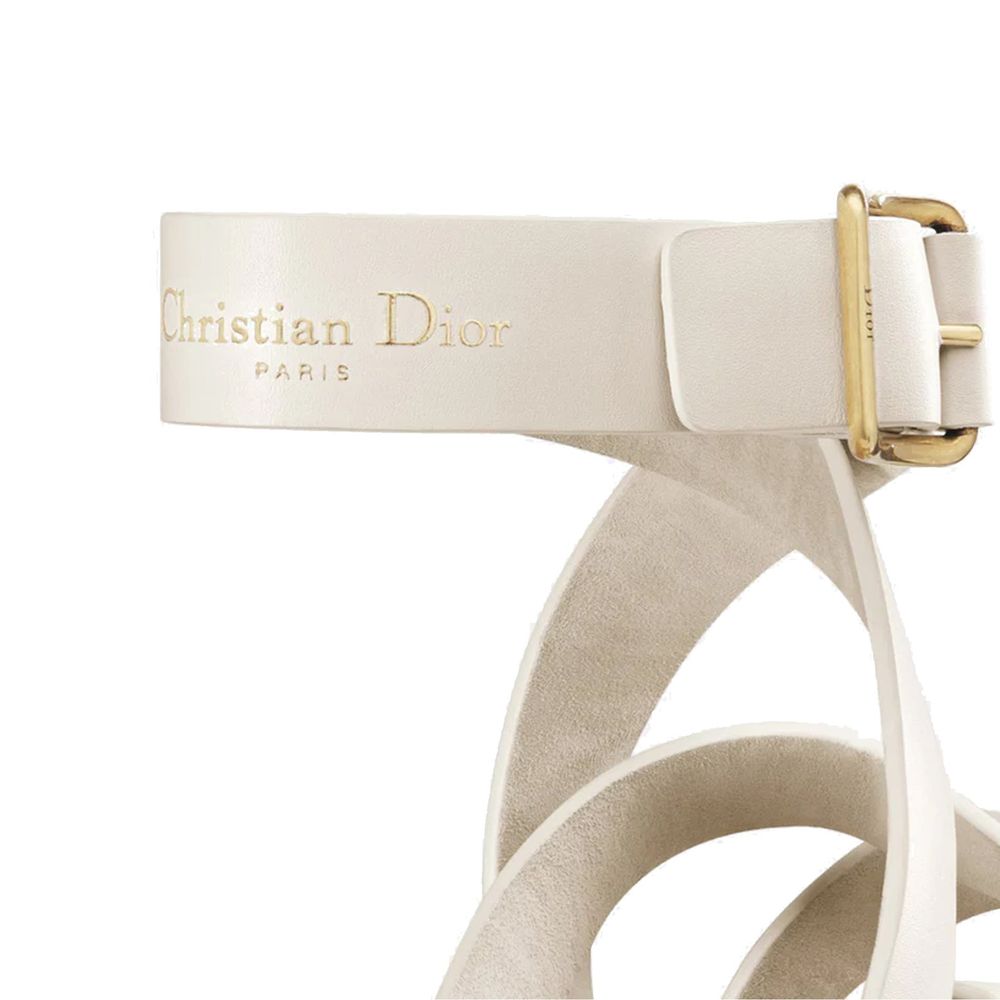 Dior Flache Sandalen aus Leder von Sun