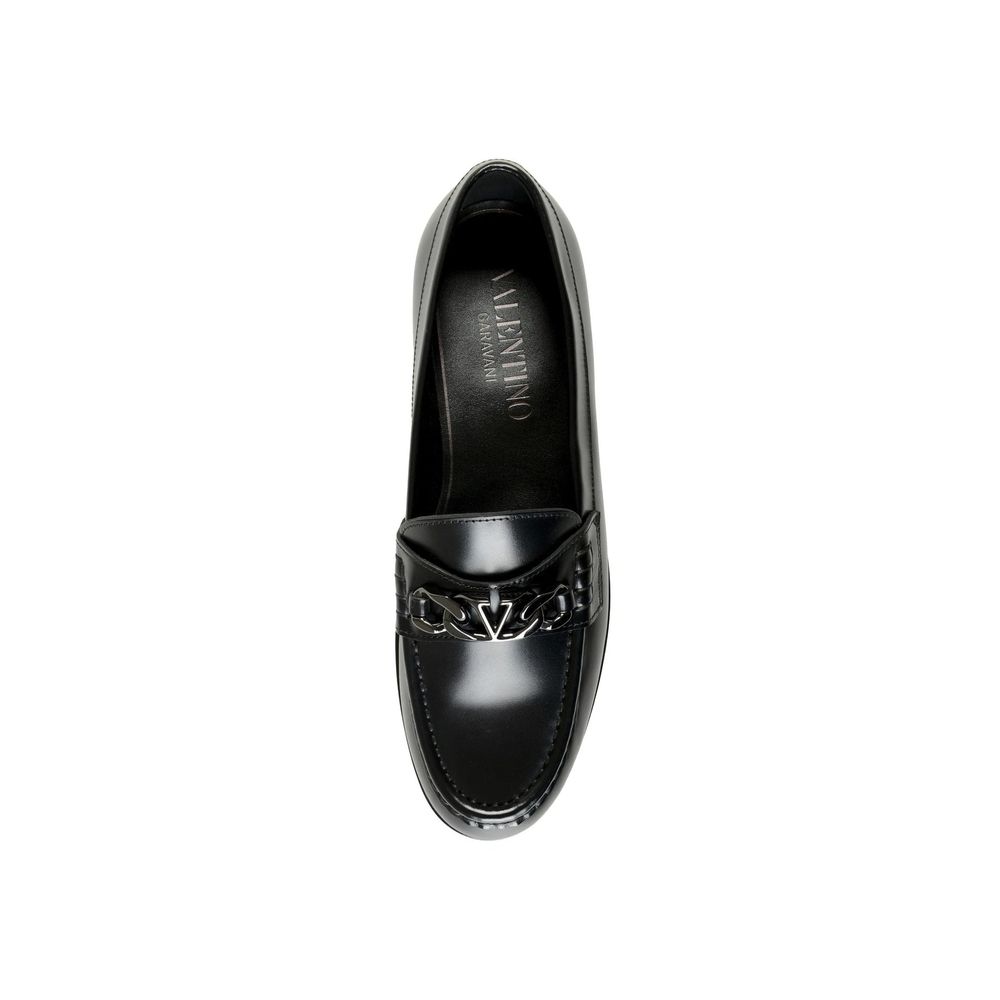 Valentino Garavani Elegante schwarze Lederslipper