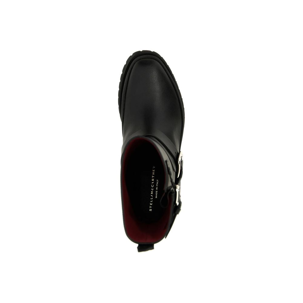 Stella McCartney Schwarze Polyester-Knöchelstiefel