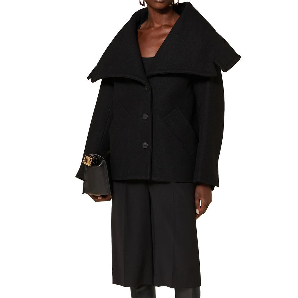 Jacquemus Le Caban Caruso Jacke mit Stehkragen