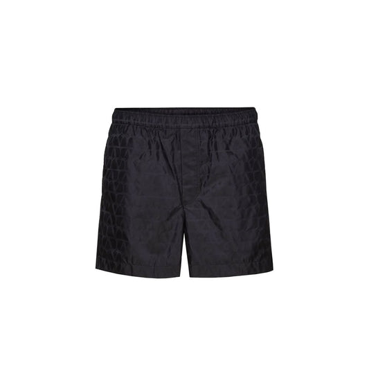 Valentino Blaue Polyamid-Shorts