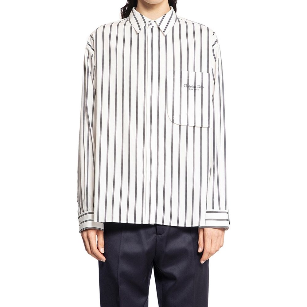 Dior Gestreiftes Baumwollhemd