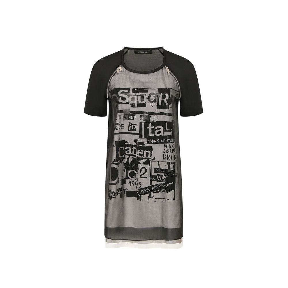 Dsquared² Bedrucktes Minikleid aus Seide