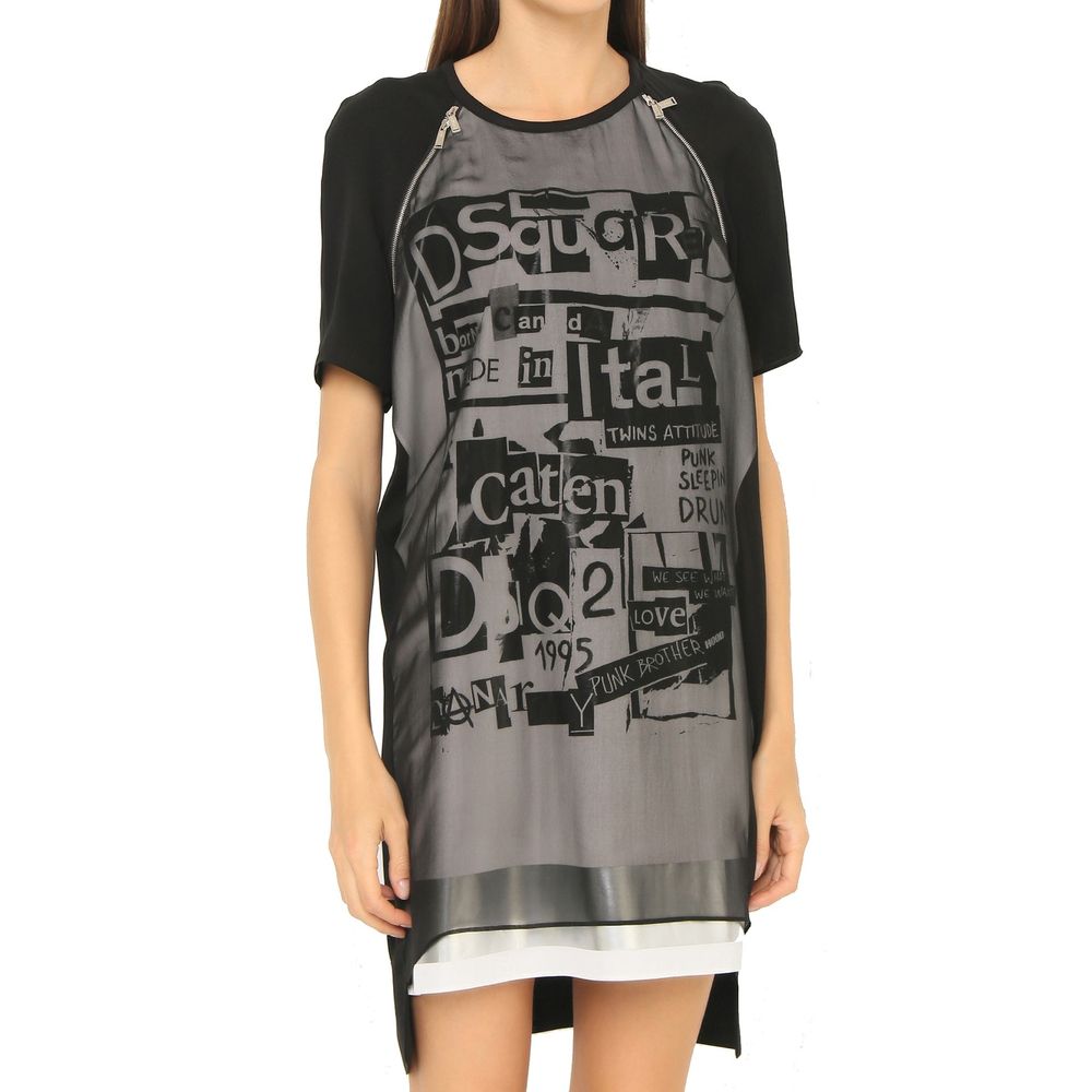 Dsquared² Bedrucktes Minikleid aus Seide