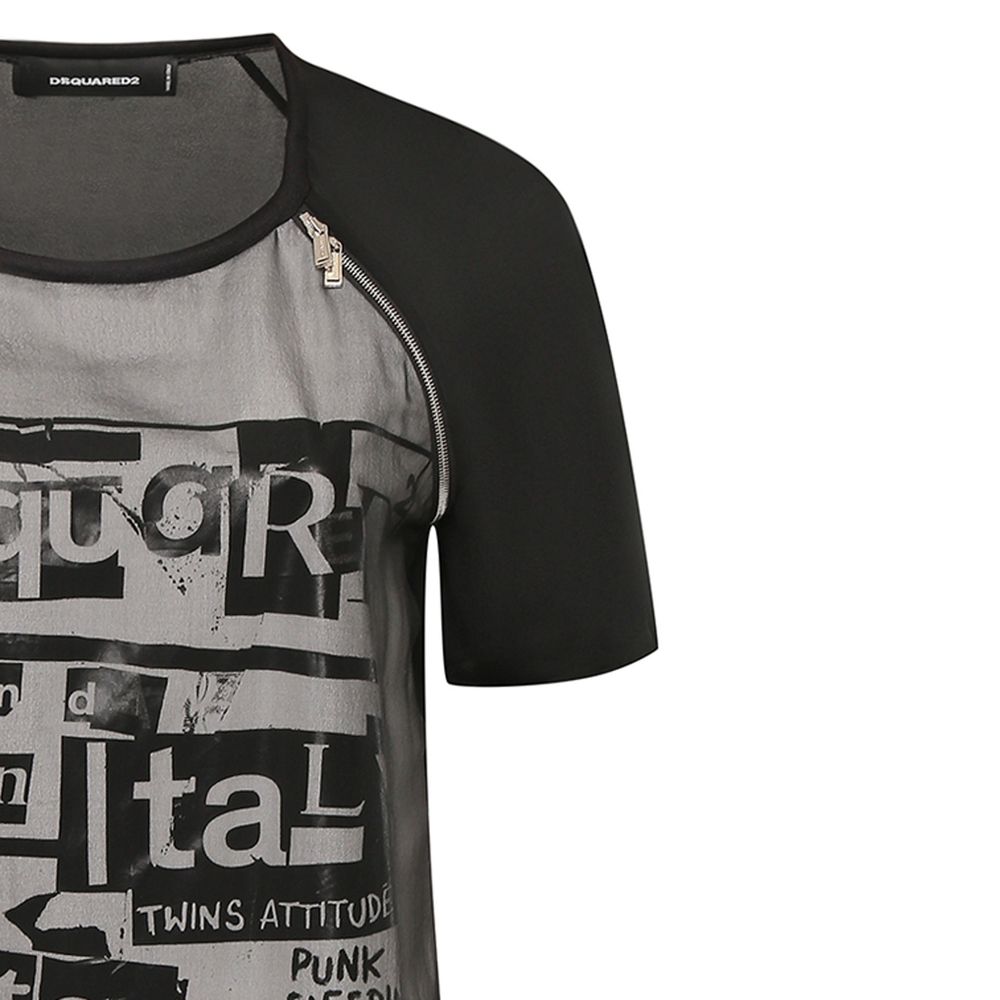 Dsquared² Bedrucktes Minikleid aus Seide