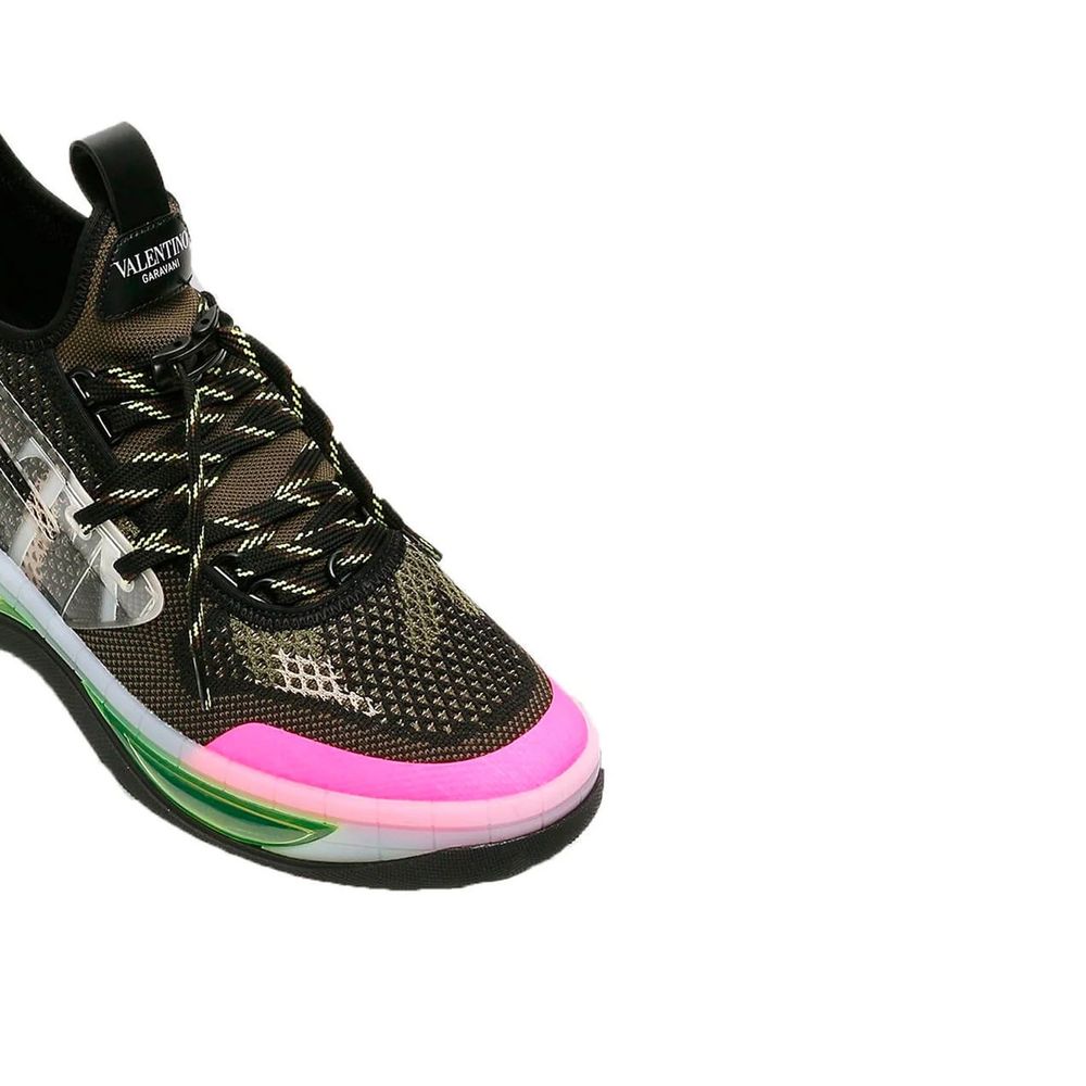 Valentino Garavani Schwarze Stoff-Sportschuhe