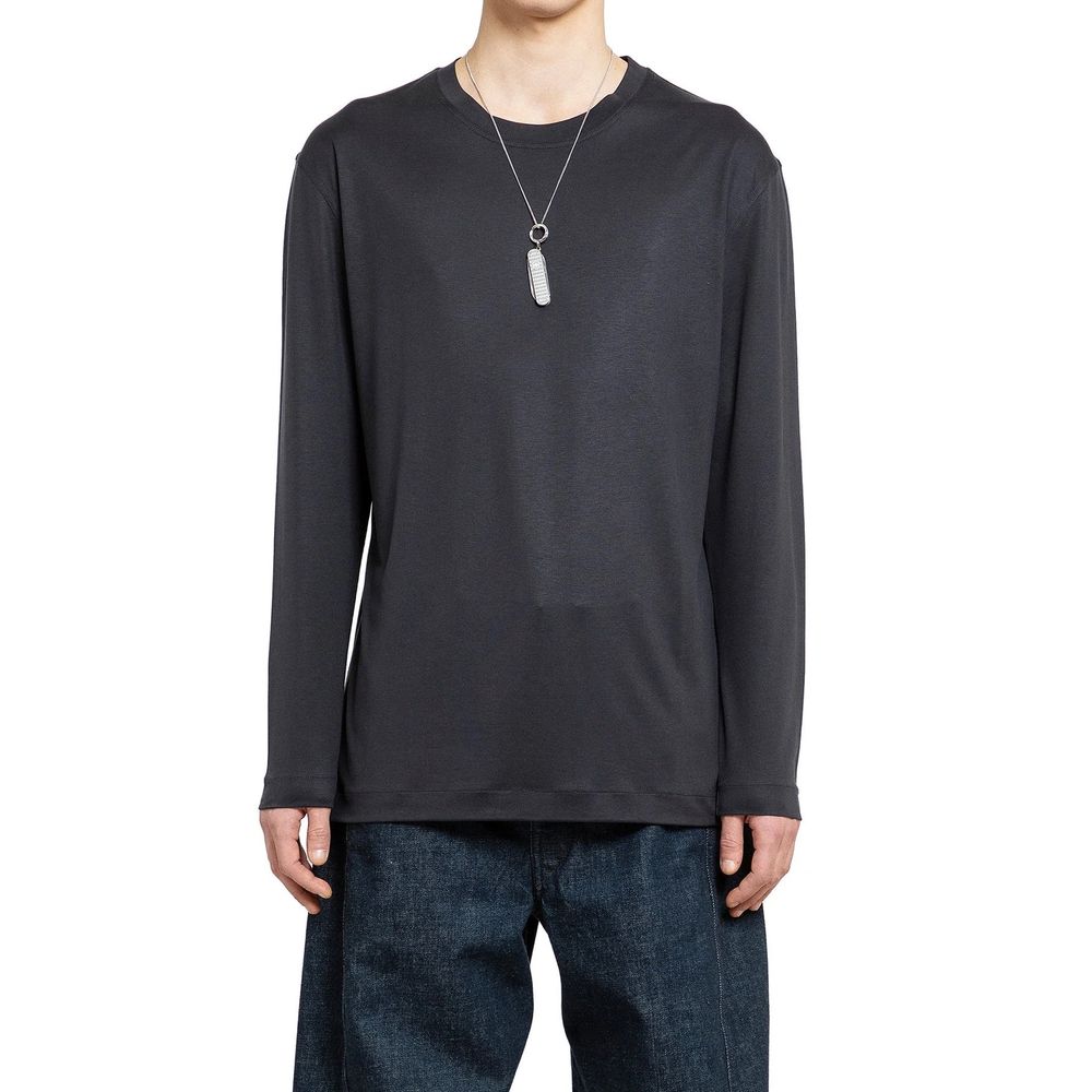Lemaire Langärmeliges Seiden-T-Shirt