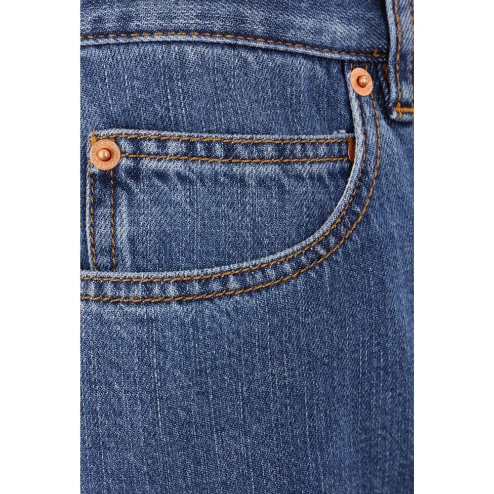 Valentino Weit geschnittene Denim-Jeans