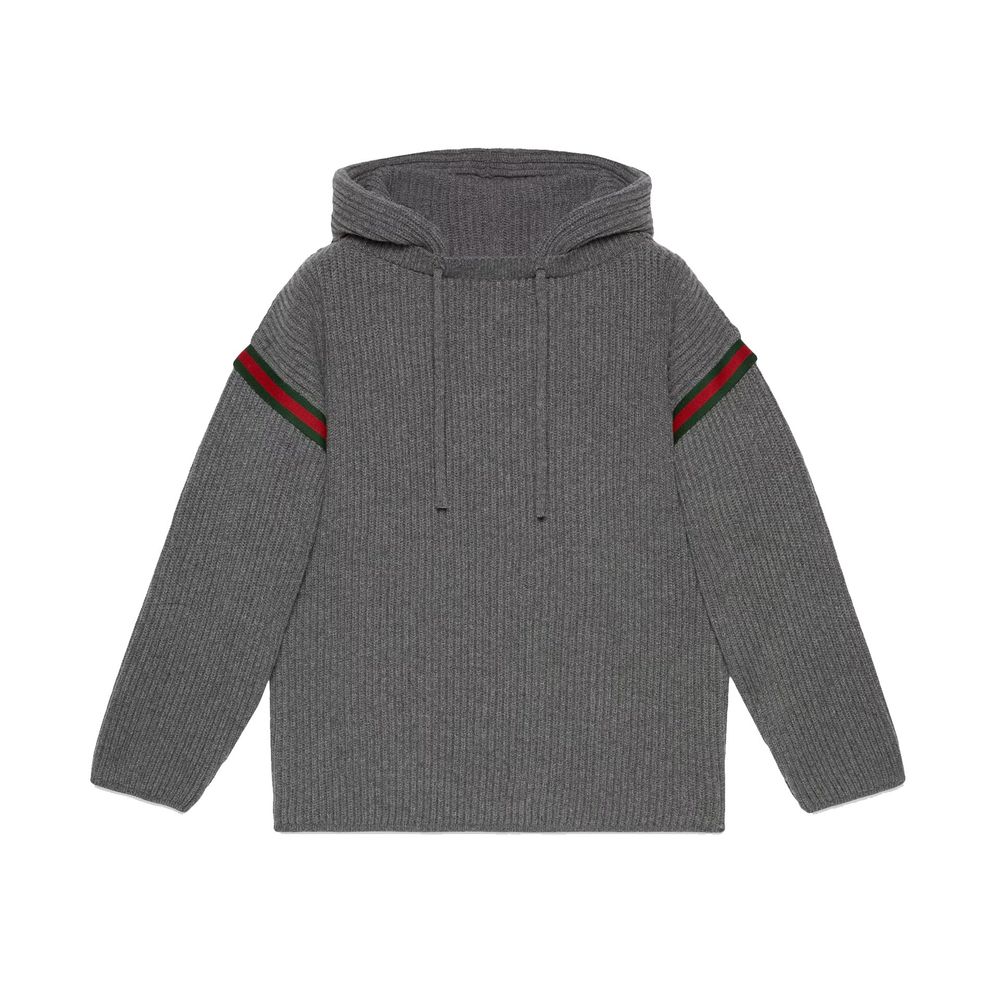 Gucci Sweatshirt aus Wolle mit Reißverschluss