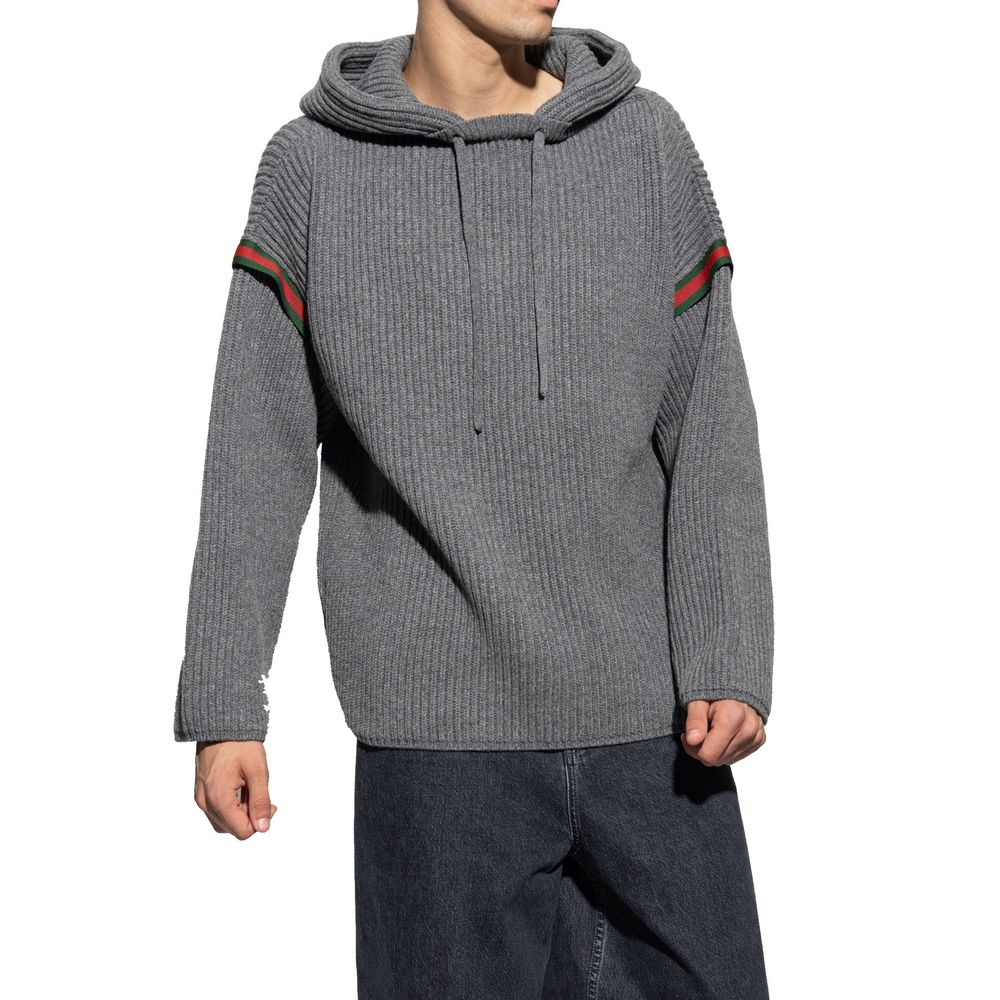 Gucci Sweatshirt aus Wolle mit Reißverschluss
