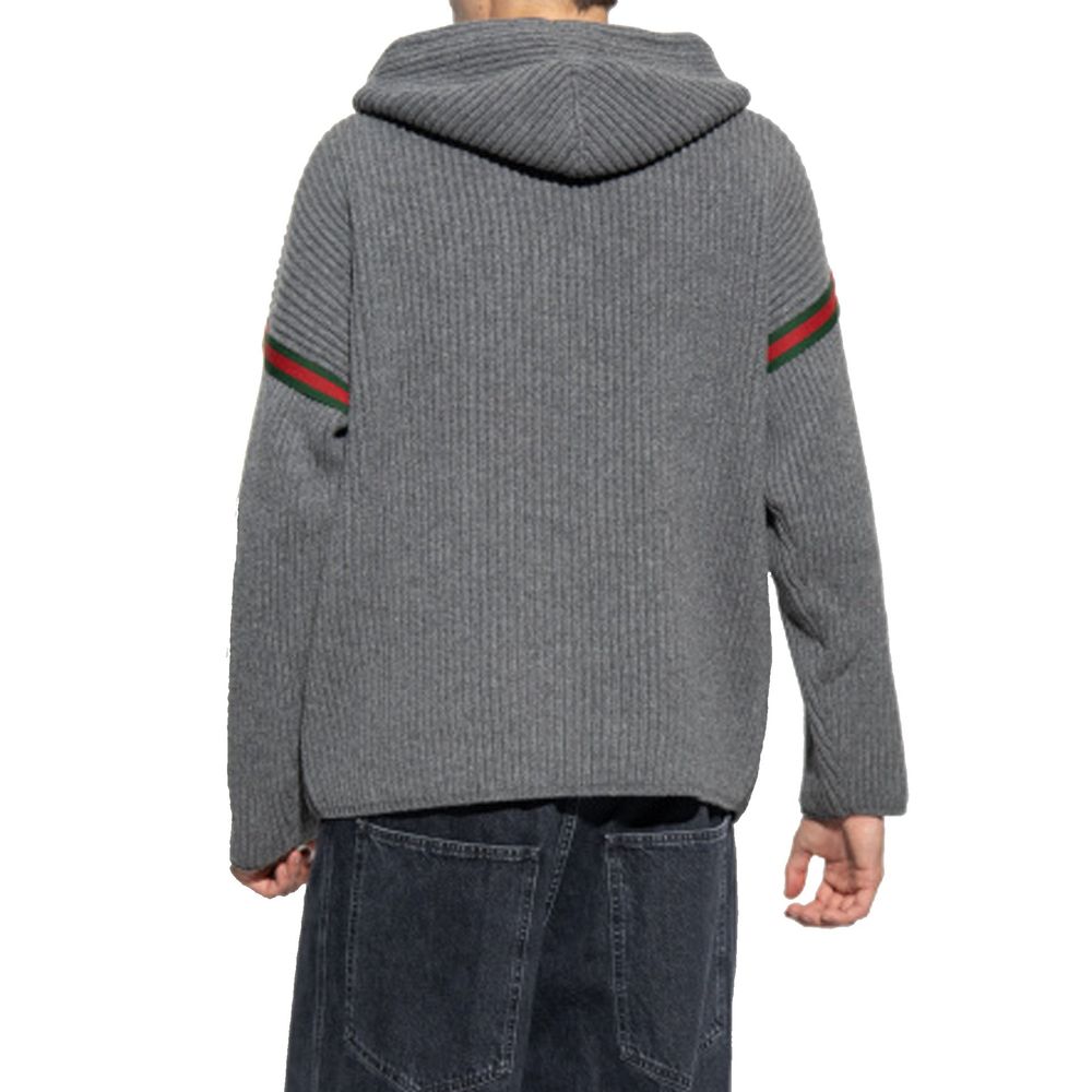 Gucci Sweatshirt aus Wolle mit Reißverschluss
