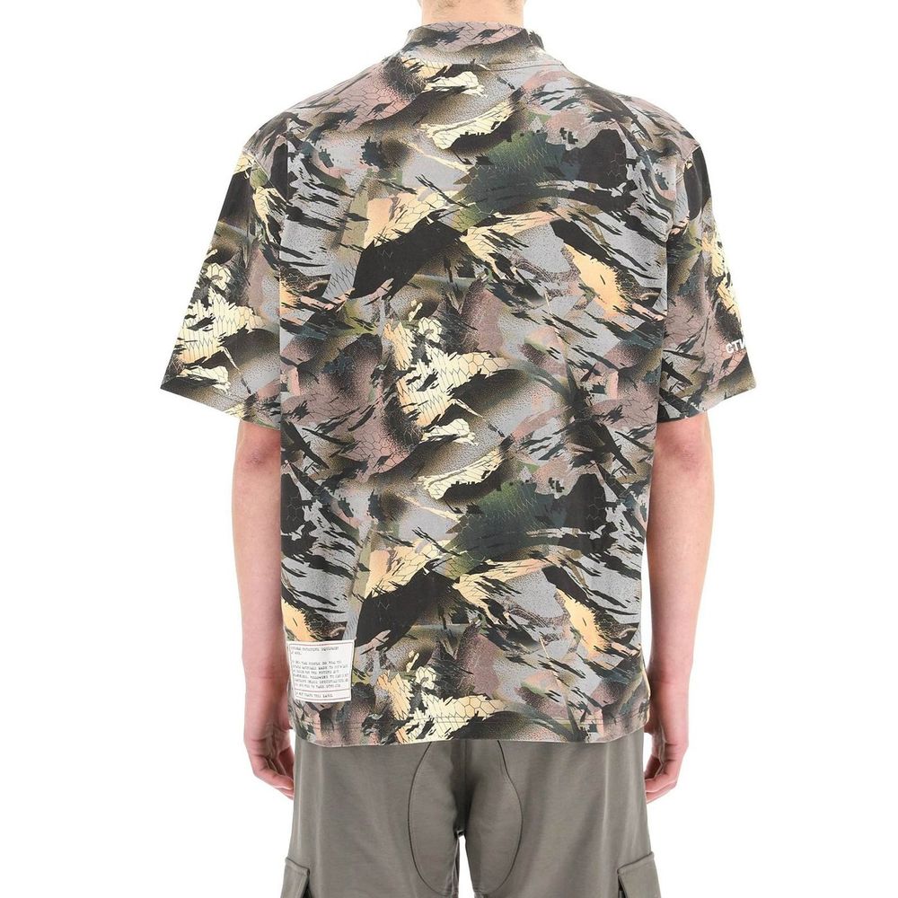 Heron Preston Grünes Baumwoll-T-Shirt
