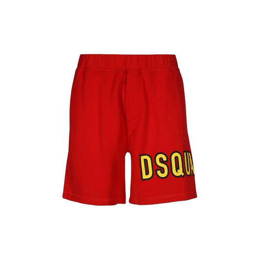 Dsquared² Rote Baumwoll-Shorts