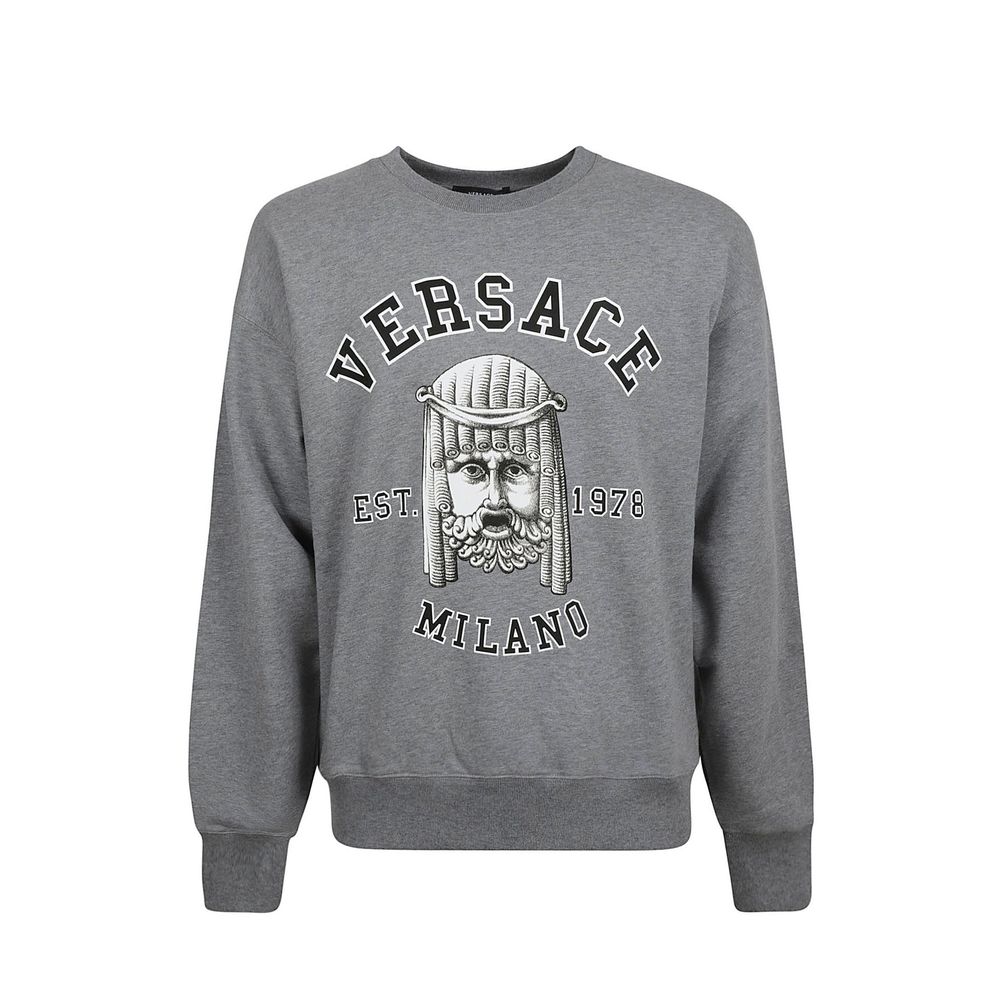 Versace Sweatshirt aus Baumwolle mit Rundhalsausschnitt