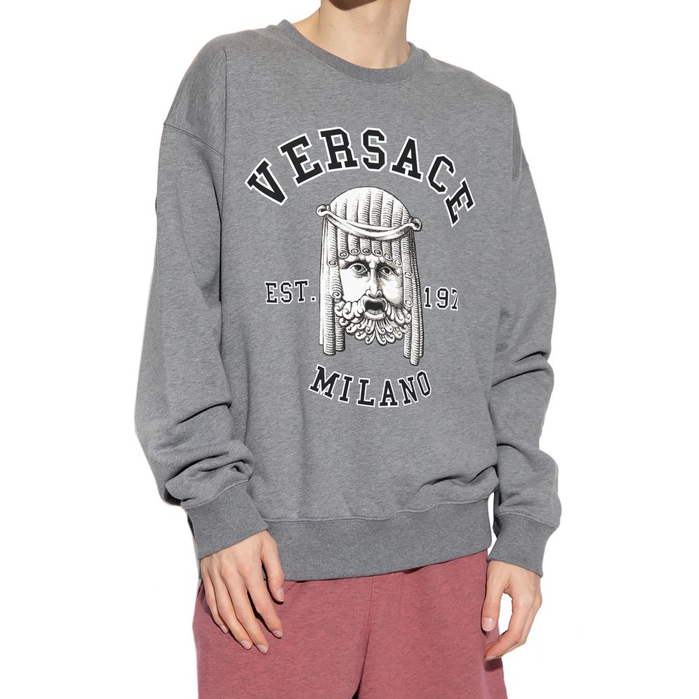Versace Sweatshirt aus Baumwolle mit Rundhalsausschnitt