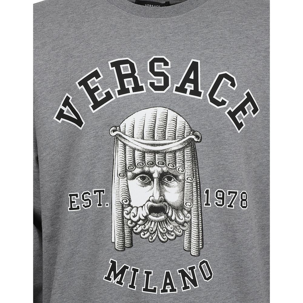 Versace Sweatshirt aus Baumwolle mit Rundhalsausschnitt