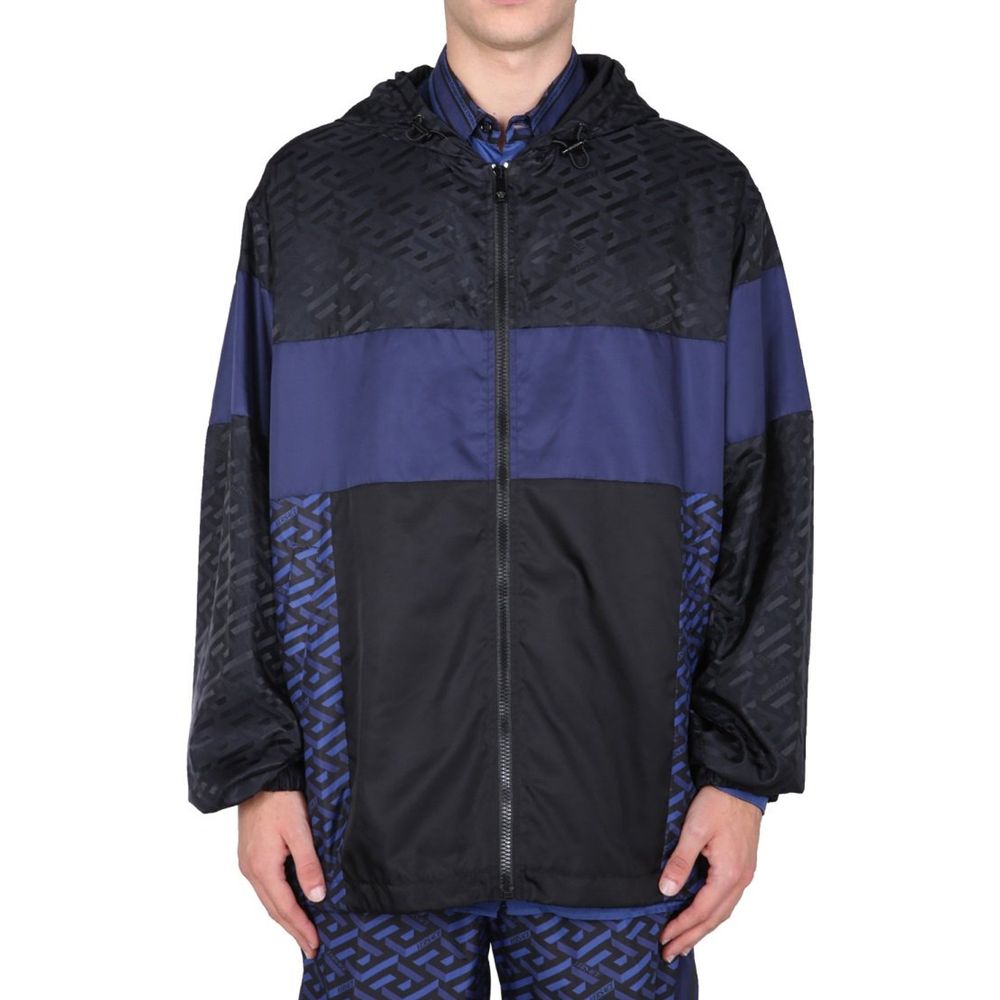 Versace Windbreaker-Jacke mit Kapuze