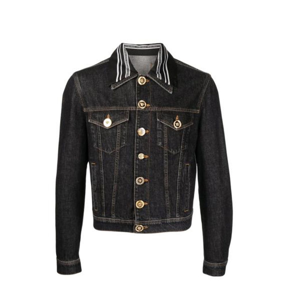 Versace Denim-Jacke mit Medusa-Motiv