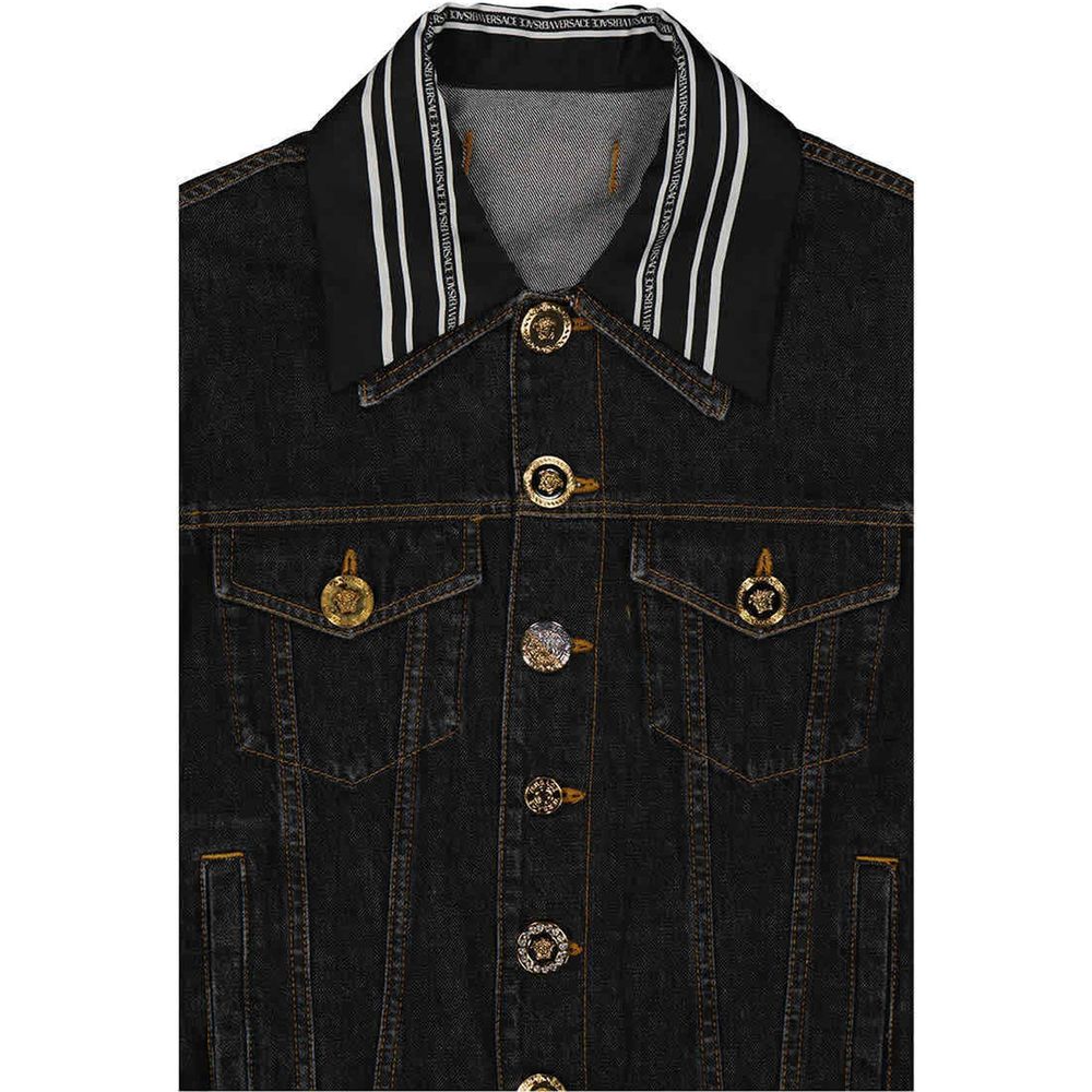 Versace Denim-Jacke mit Medusa-Motiv