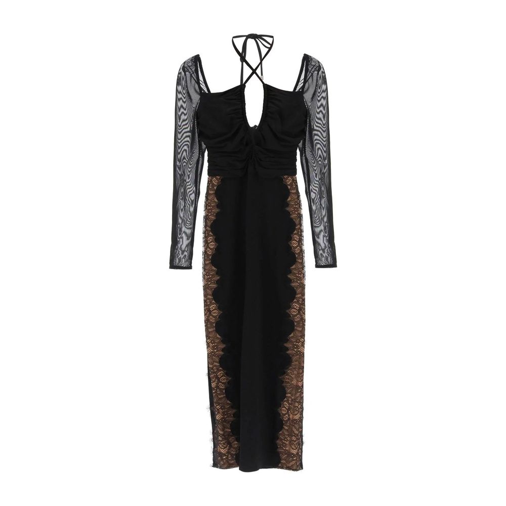 Self-Portrait Kleid mit Spitzenbesatz