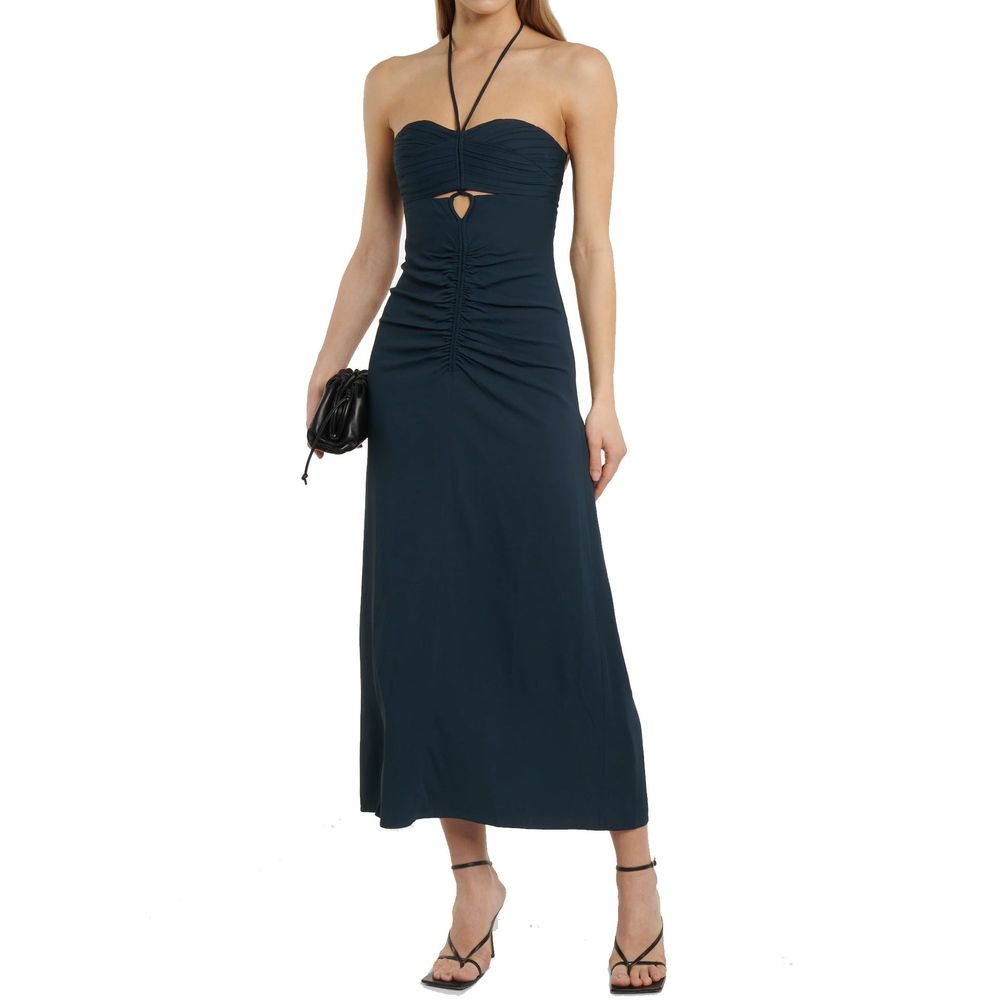 Self-Portrait Maxikleid mit Rüschenausschnitt