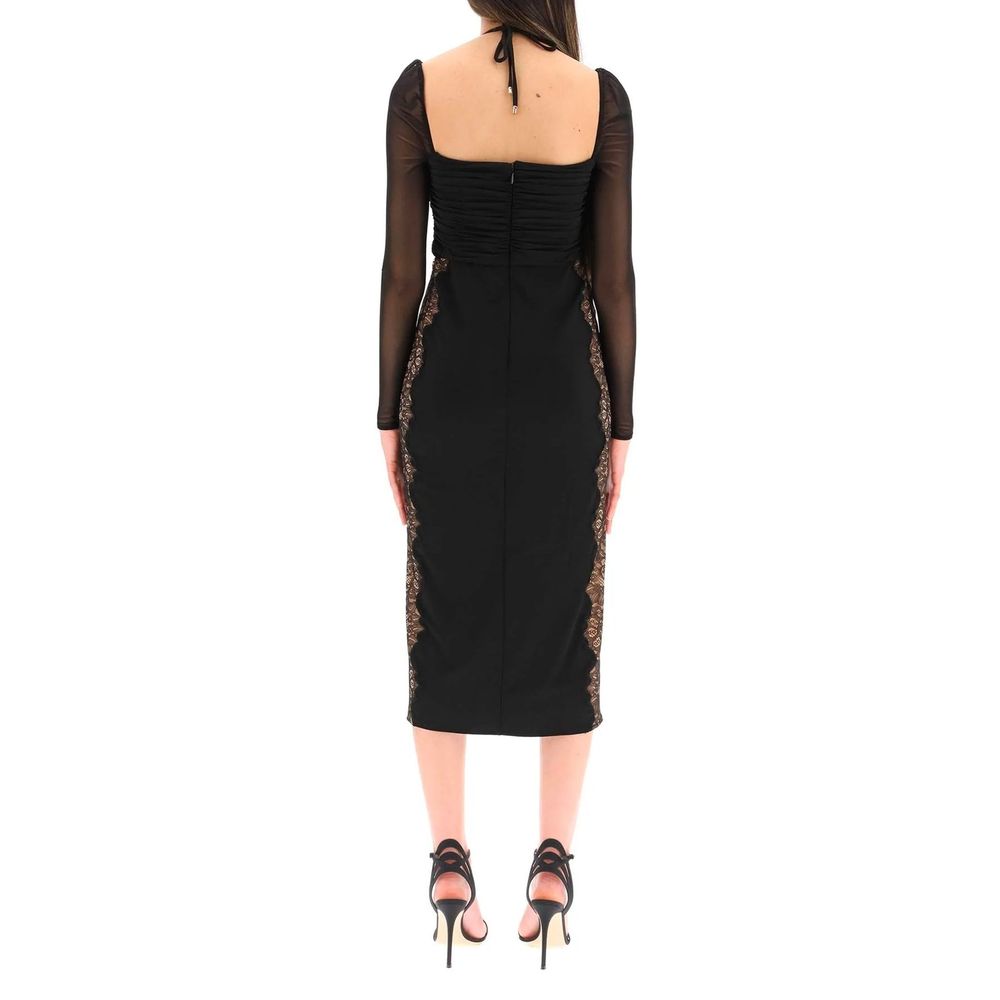 Self-Portrait Kleid mit Spitzenbesatz