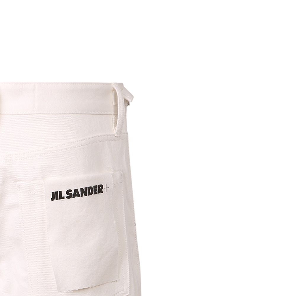 Jil Sander Weiße Jeans-Shorts